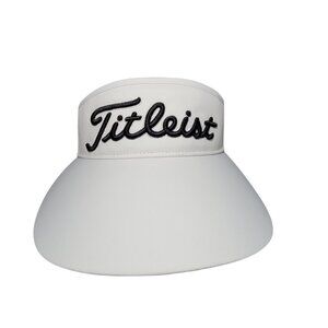 Titleist‎ Womens Sundrop Sun Visor Hat Golf White UPF 50 Wicking Adjustable NEW
